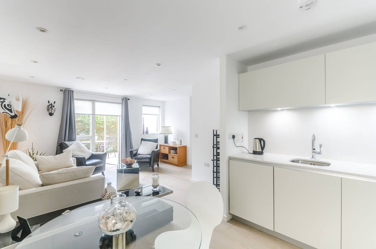 open-plan, contemporary, cream